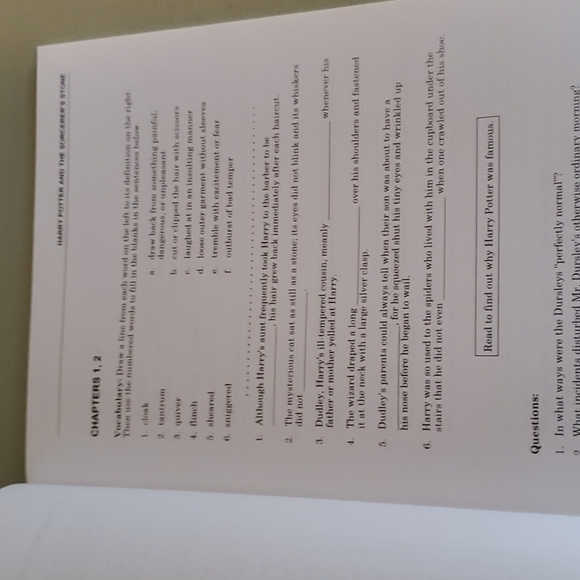 Harry Potter and the Sorcerers Stone Novel-Ties Study Guide - Paperback - Picture 5 of 12